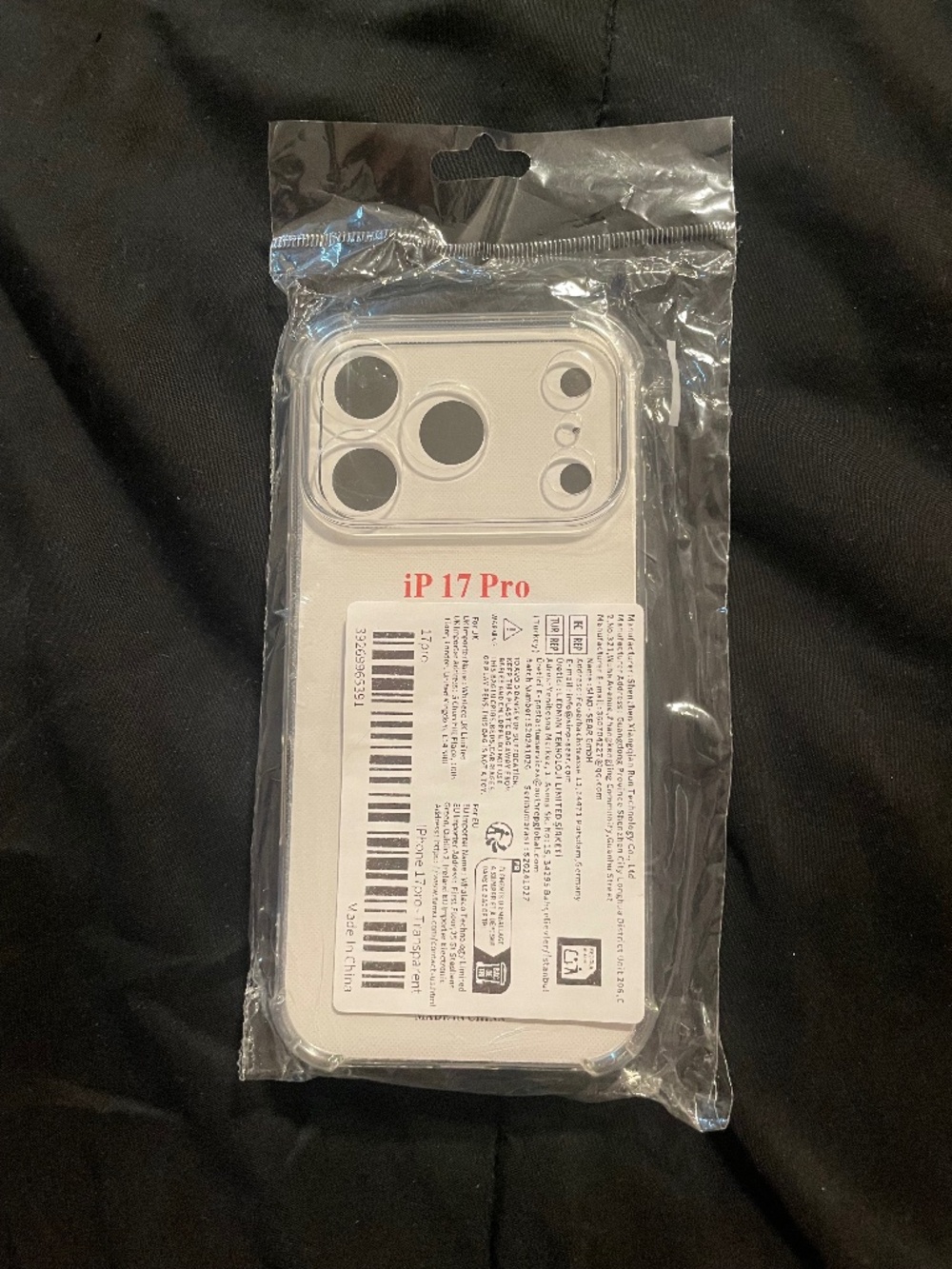 iPhone 17 Pro Clear Case New Sealed Transparent Cover - As Pictured